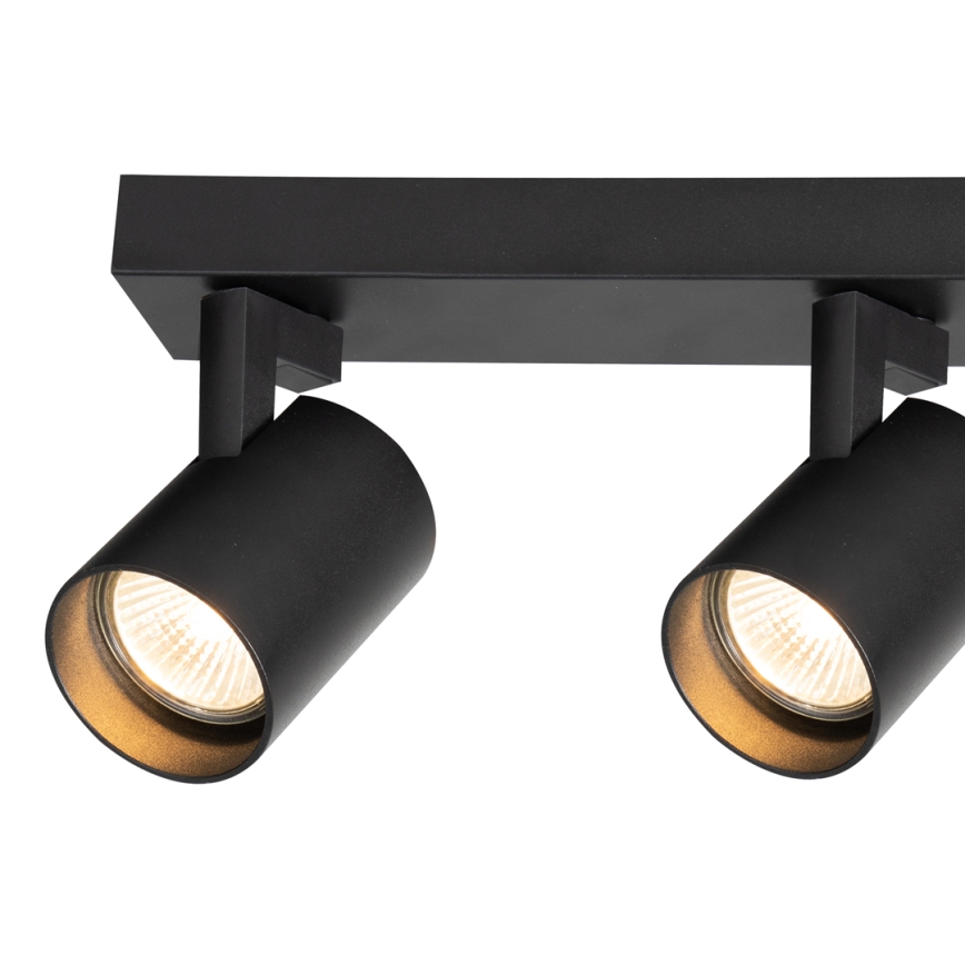 Spotlampe VOLF 3xGU10/10W/230V sort