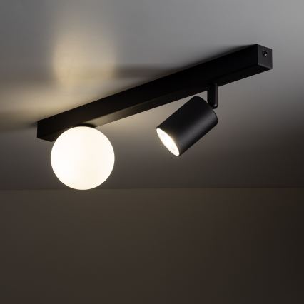 Spotlampe VOX 1xG9/8W/230V + 1xGU10/10W sort