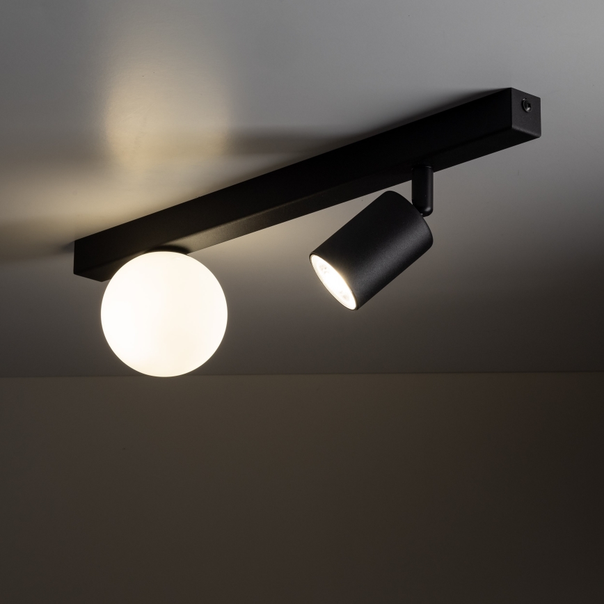 Spotlampe VOX 1xG9/8W/230V + 1xGU10/10W sort