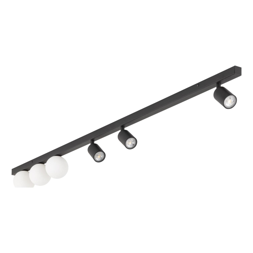 Spotlampe VOX 3xG9/8W/230V + 3xGU10/10W sort