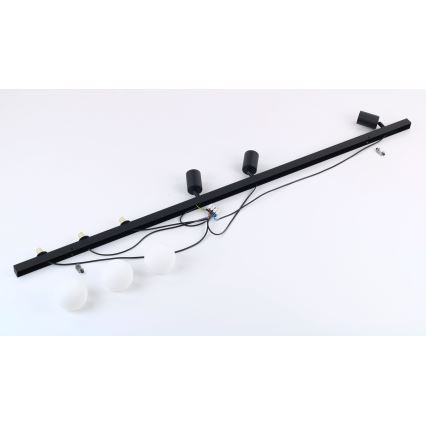 Spotlampe VOX 3xG9/8W/230V + 3xGU10/10W sort