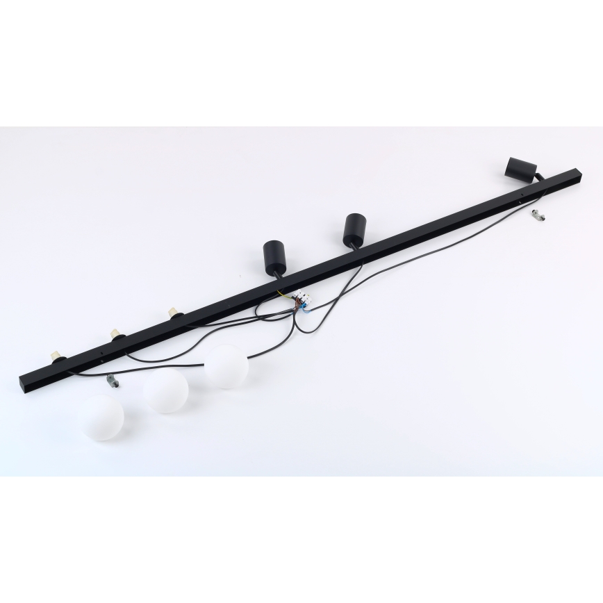 Spotlampe VOX 3xG9/8W/230V + 3xGU10/10W sort