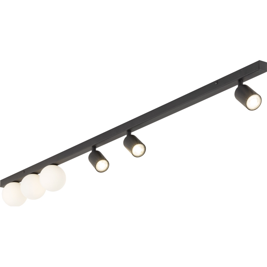 Spotlampe VOX 3xG9/8W/230V + 3xGU10/10W sort
