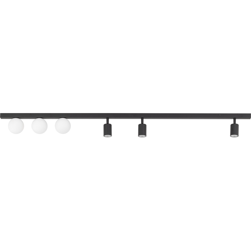 Spotlampe VOX 3xG9/8W/230V + 3xGU10/10W sort
