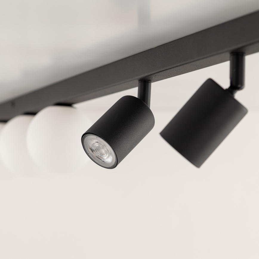 Spotlampe VOX 3xG9/8W/230V + 3xGU10/10W sort