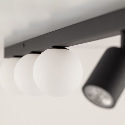Spotlampe VOX 3xG9/8W/230V + 3xGU10/10W sort