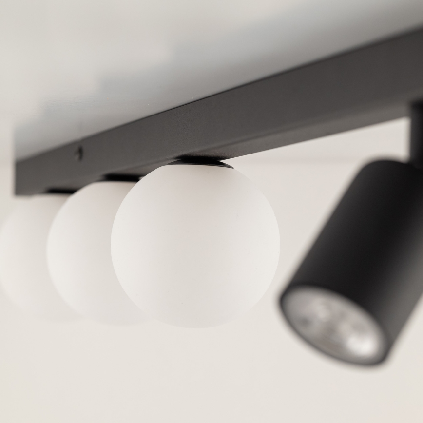 Spotlampe VOX 3xG9/8W/230V + 3xGU10/10W sort