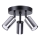 Spotlampe WINX 3xGU10/10W/230V sort/skinnende krom