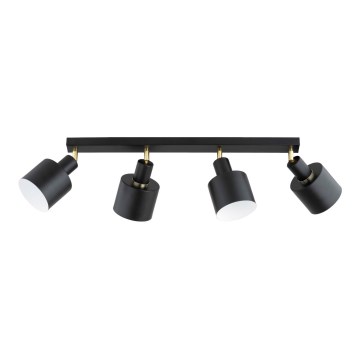 Spotlampe ZORENA 4xE27/15W/230V sort