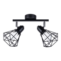 Spotlight ARTEMIS 2xE14/40W/230V sort