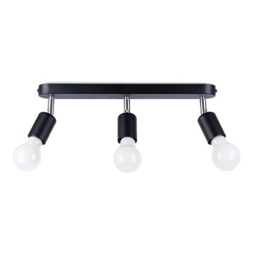 Spotlight FORNES 3xE27/60W/230V sort