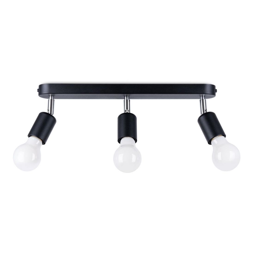 Spotlight FORNES 3xE27/60W/230V sort