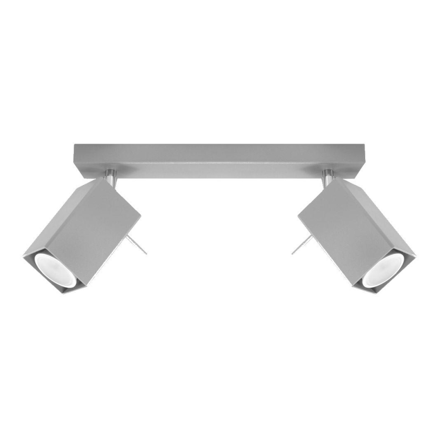 Spotlight MERIDA 2xGU10/40W/230V grå