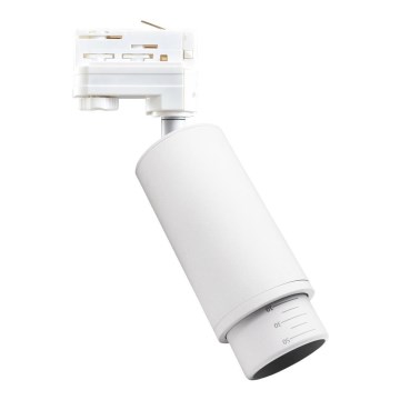 Spotlight til 3-faset skinnesystem MICA 1xGU10/25W/230V hvid