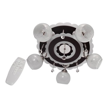 Spotlys ARONA 5xE27/15W/230V+LED antik sort