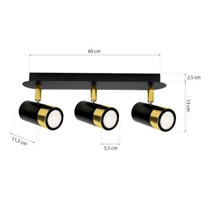 Spotlys DANI 3xGU10/8W/230V