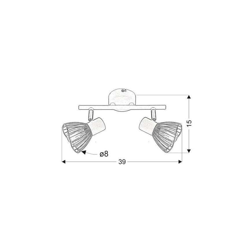 Spotlys FLY 2xE14/40W/230V