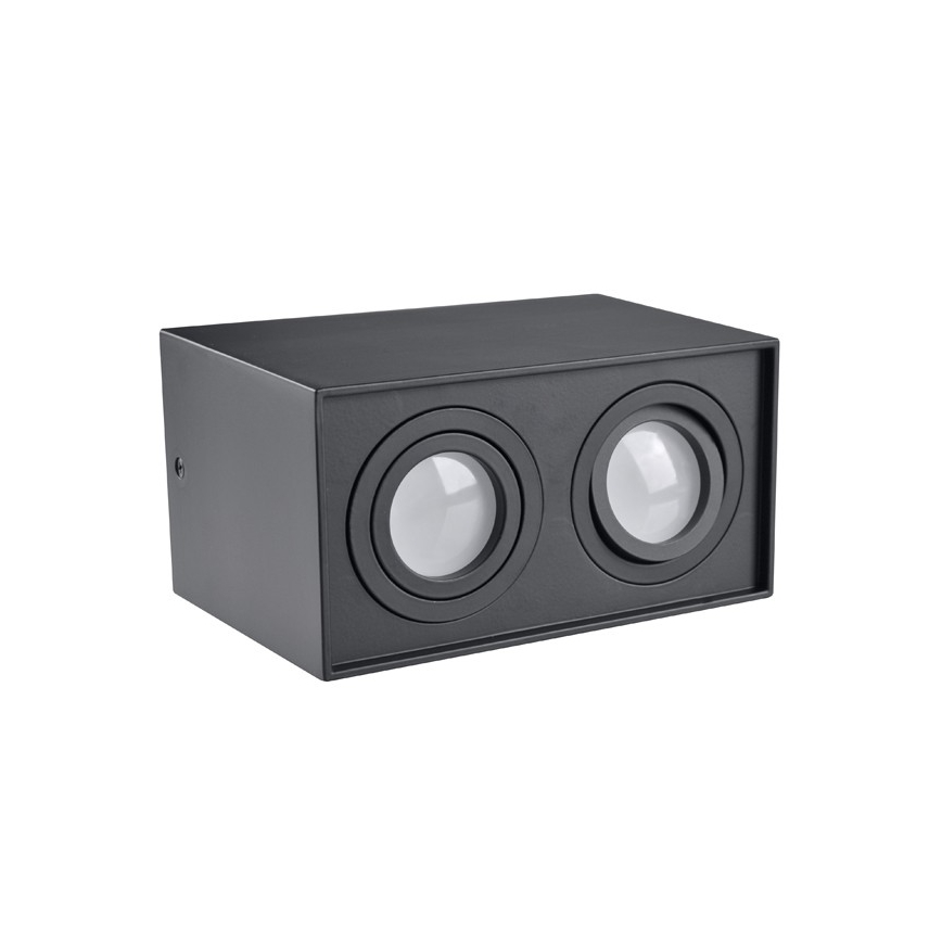 Spotlys HADAR Q2 2xGU10/10W/230V antik sort