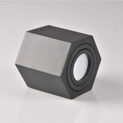 Spotlys HEXAGON 1xGU10/10W/230V antik sort