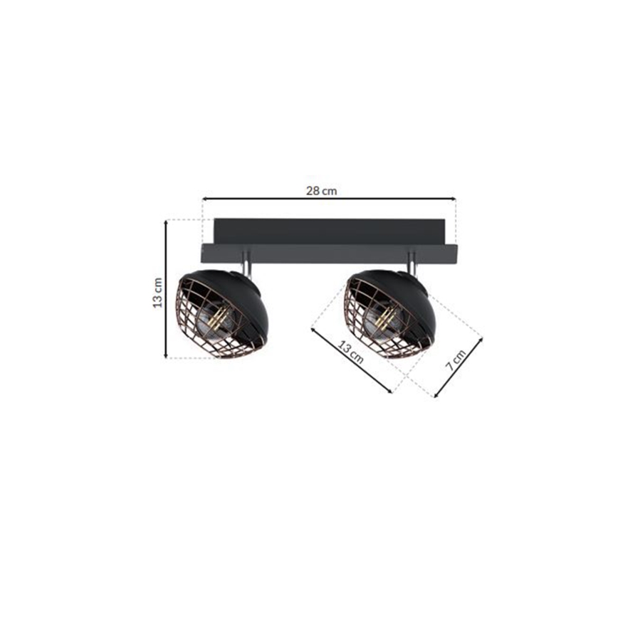 Spotlys LOGAN 2xE14/40W/230V