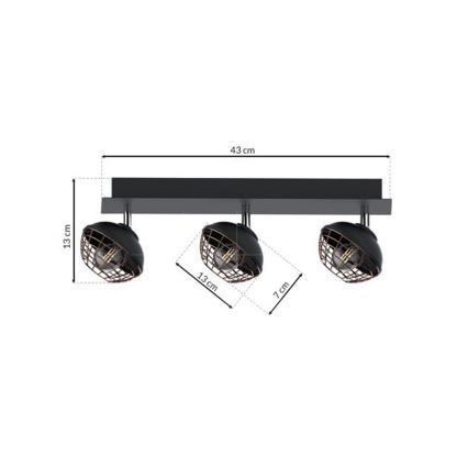 Spotlys LOGAN 3xE14/40W/230V