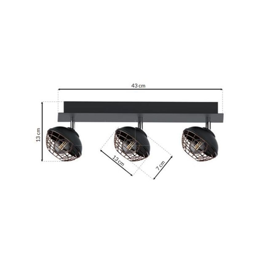 Spotlys LOGAN 3xE14/40W/230V