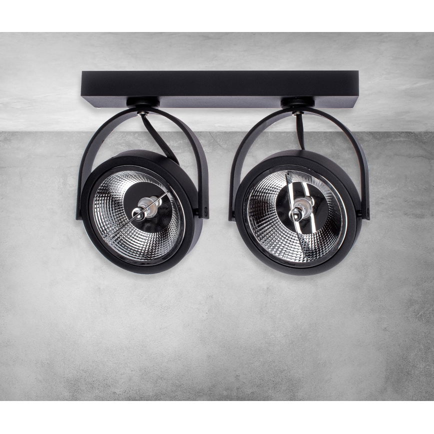 Spotlys LUGAR 2xAR111 - GU10/25W/230V