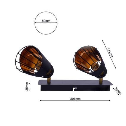 Spotlys RICK 2xE14/40W/230V