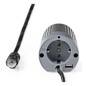 Spændingsomformer 100W/24/230V + USB