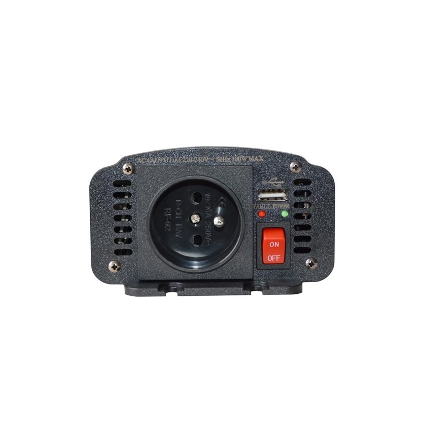 Spændingsomformer 300W/12/230V + USB