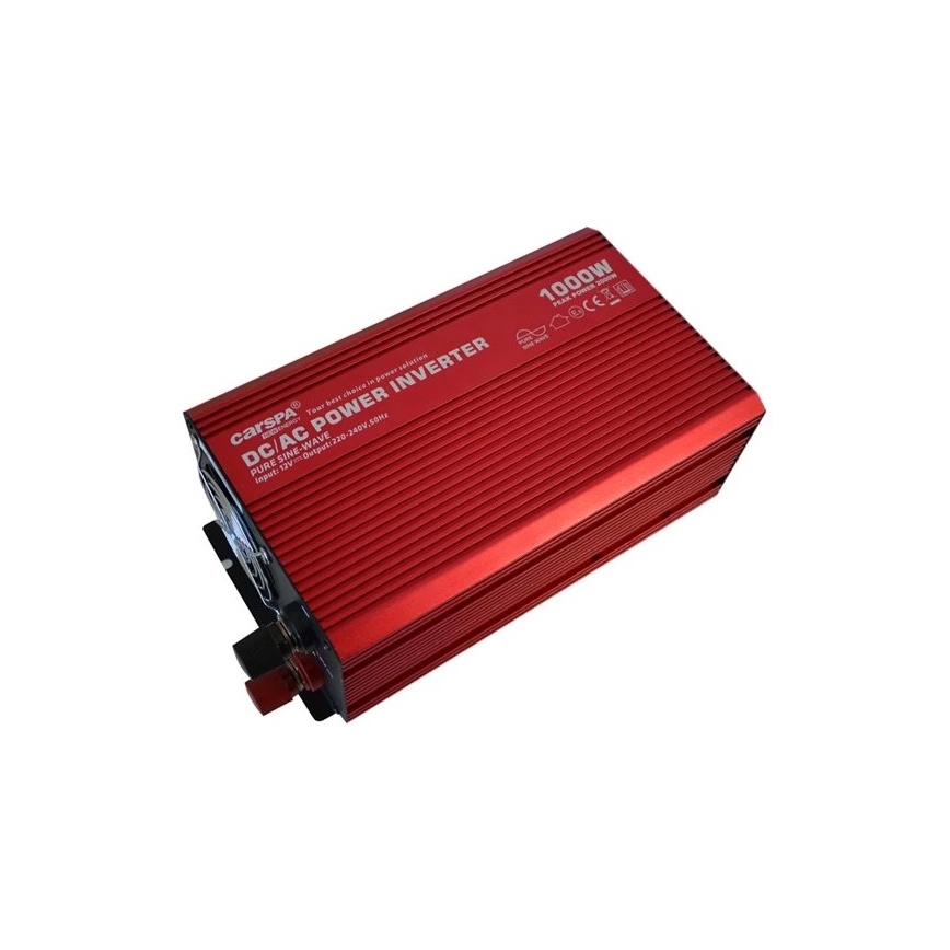 Spændingsomformer CARSPA 1000W/12/230V + USB