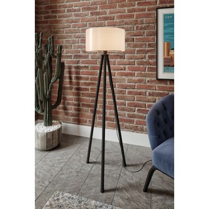 Stående lampa AYD 1xE27/40W/230V sort/hvid