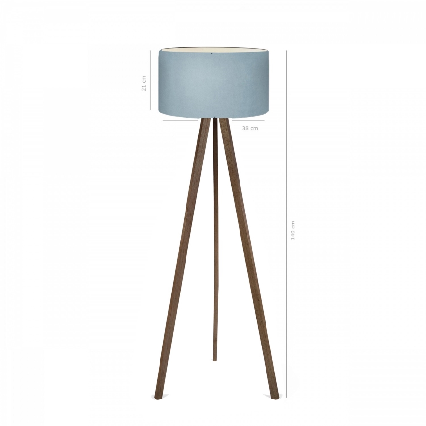 Stående lampe AYD 1xE27/40W/230V brun/blå