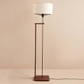 Stående lampe AYD 1xE27/40W/230V brun/hvid