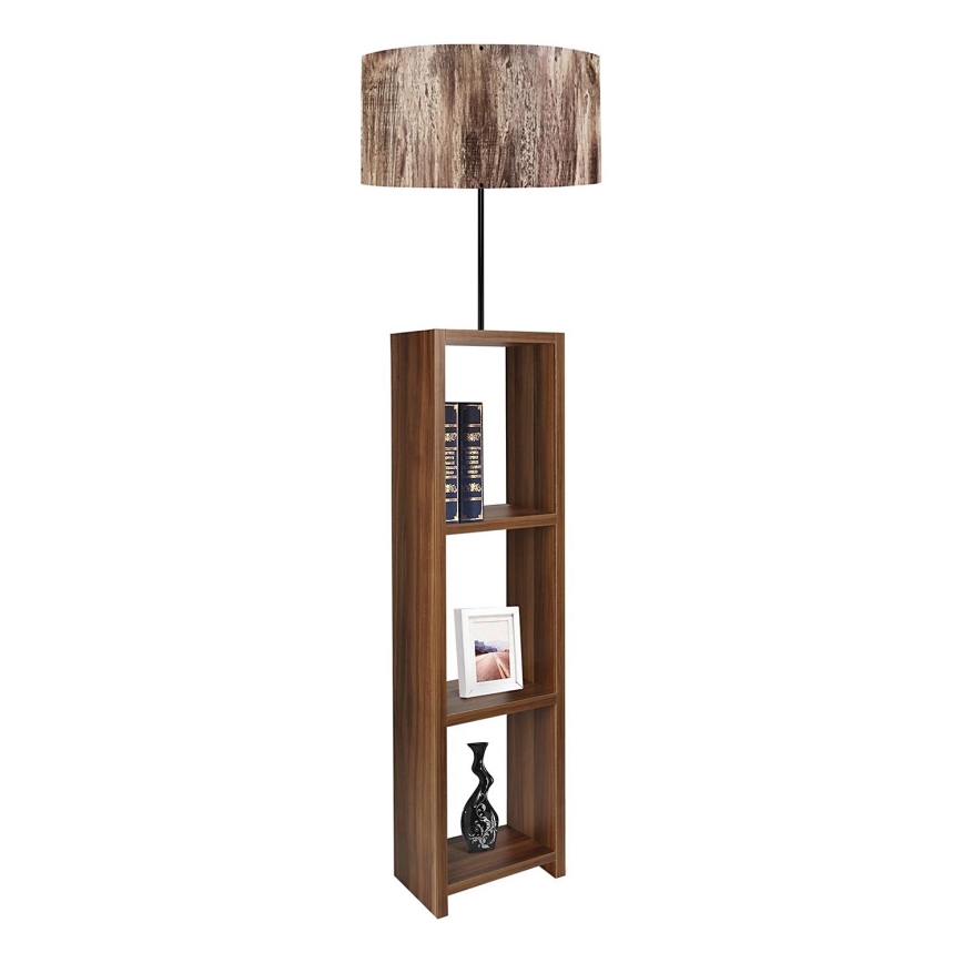 Stående lampe AYD 1xE27/40W/230V brun