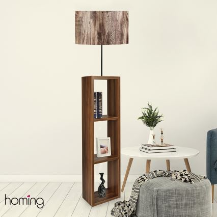 Stående lampe AYD 1xE27/40W/230V brun