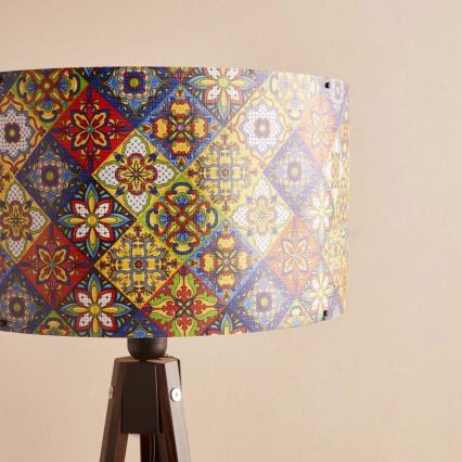 Stående lampe AYD 1xE27/40W/230V brun/multifarvet