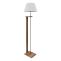 Stående lampe AYD 1xE27/40W/230V hvid/brun