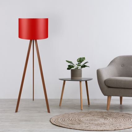 Stående lampe AYD 1xE27/40W/230V rød/brun