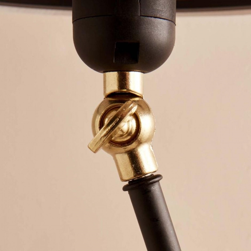Stående lampe AYD 1xE27/40W/230V sort/beige