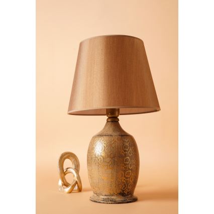 Stående lampe RAMZES 1xE27/40W/230V brun