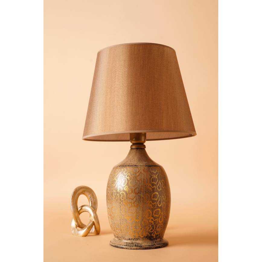 Stående lampe RAMZES 1xE27/40W/230V brun