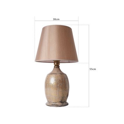 Stående lampe RAMZES 1xE27/40W/230V brun