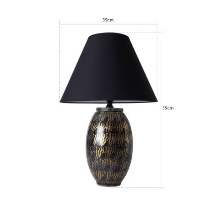 Stående lampe RAMZES 1xE27/40W/230V sort