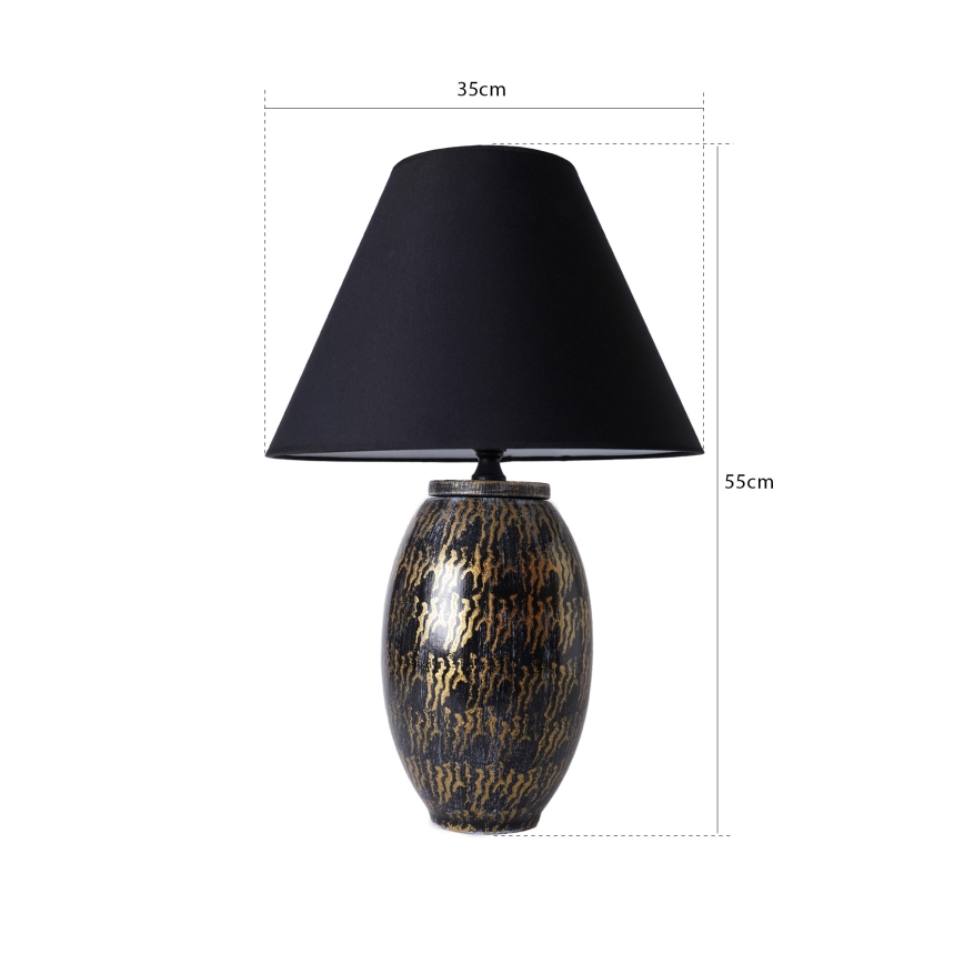Stående lampe RAMZES 1xE27/40W/230V sort