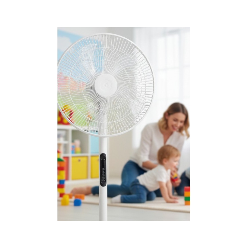 Standventilator VIENTO-R 40W/230V hvid + fjernbetjening