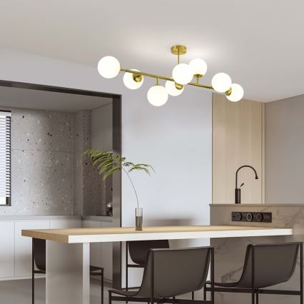 Stangpendel DORADO 8xE14/40W/230V guld