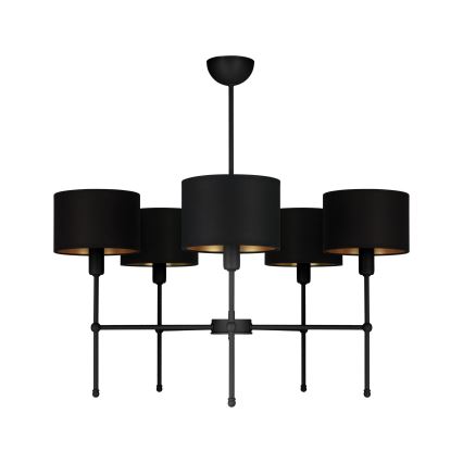 Stangpendel MADELA 5xE14/40W/230V sort