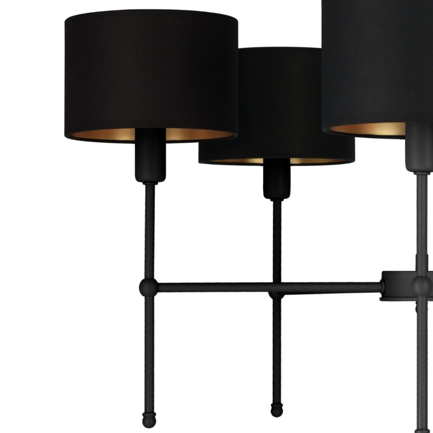 Stangpendel MADELA 5xE14/40W/230V sort