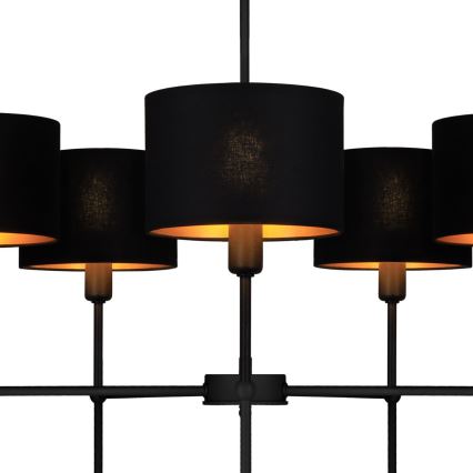 Stangpendel MADELA 5xE14/40W/230V sort